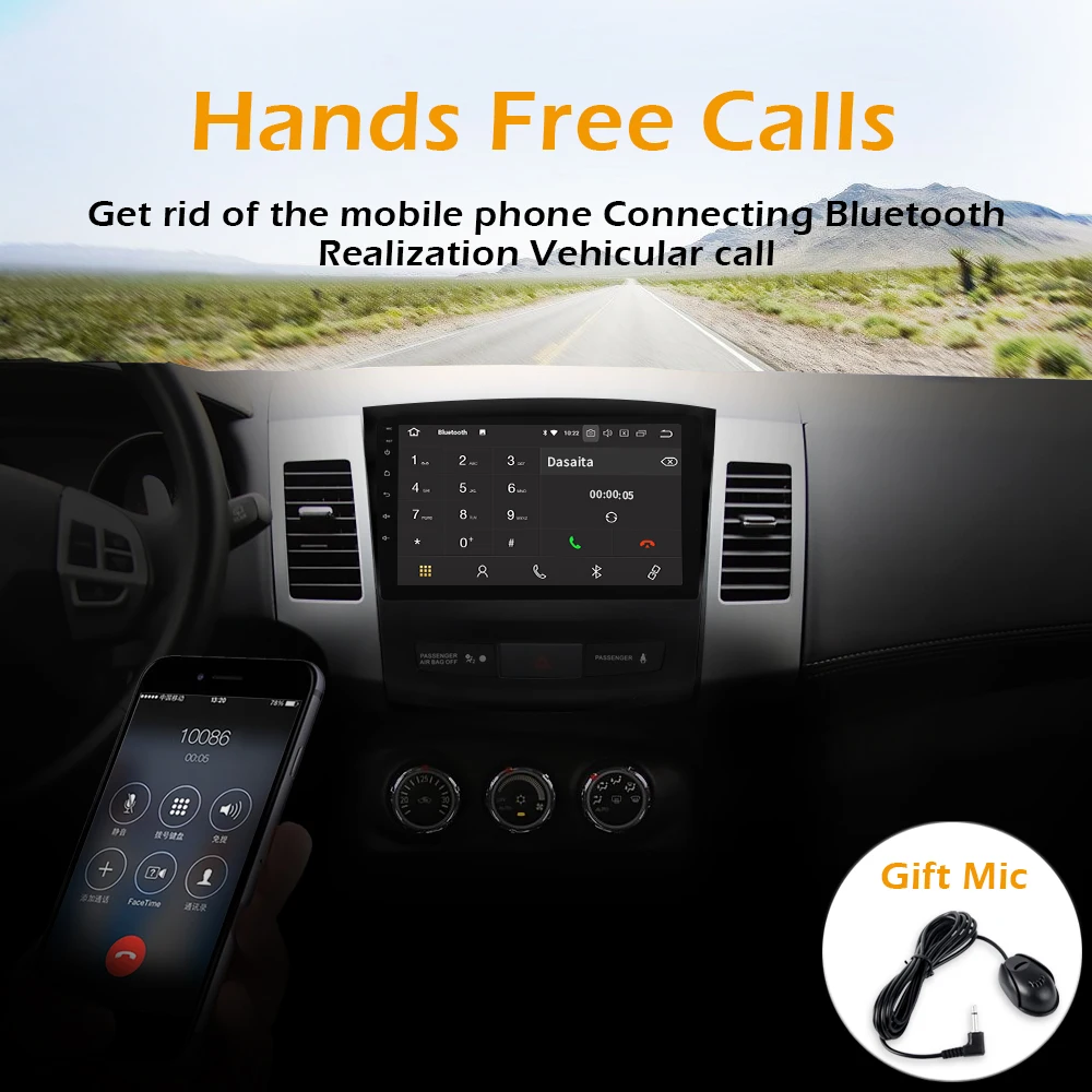Android 9 0 Восьмиядерный 1 din GPS радио с &quotдисплеем 32 Гб ПЗУ 4 ОЗУ для Mitsubishi Outlander 2007 2008