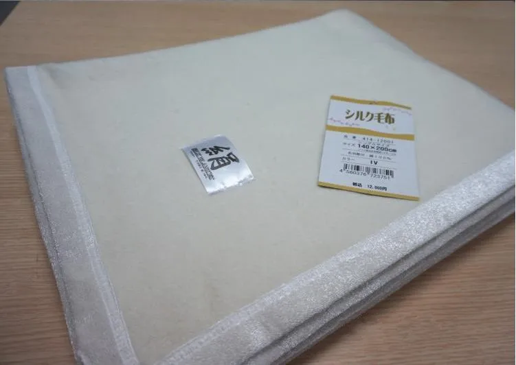 Натуральный кремовый цвет слоновой кости 100% шелковое одеяло из натурального