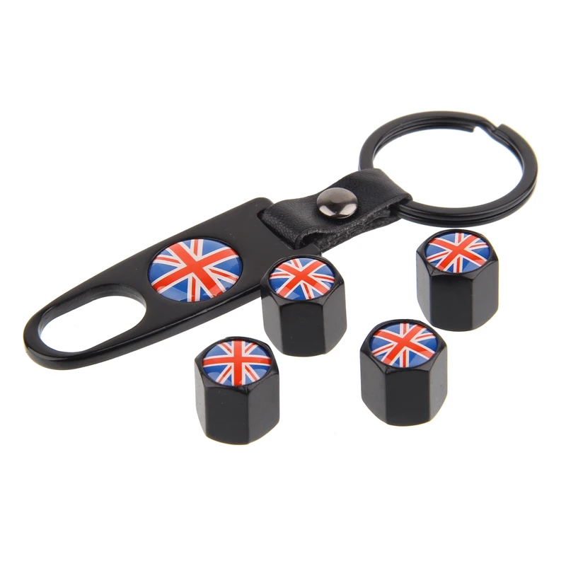 Автомобильные колпачки вентиля шины HAUSNN черные/Серебристые для защиты от пыли с