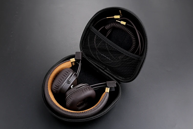 

OKCSC Portable Storage Bag For Marshall Major I II MID Compression Falling Headphones Box Black Case Hard OEM LOGO Accessory