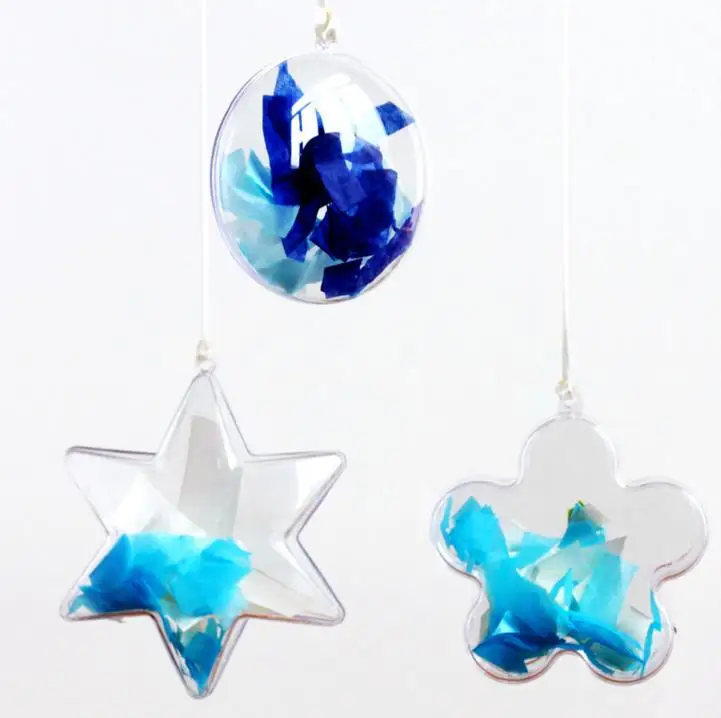 Прозрачный пластиковый подарочный шар для рукоделия прозрачная акриловая