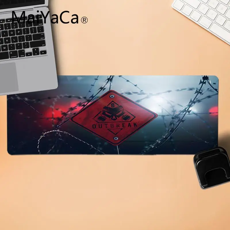 LockEdge 30X90cm Красивое аниме maiyaca Rainbow Six Siege индивидуальный игровой коврик для мыши для ноутбука большой коврик для мыши ПК компьютерный коврик - Цвет: LockEdge 30X90cm