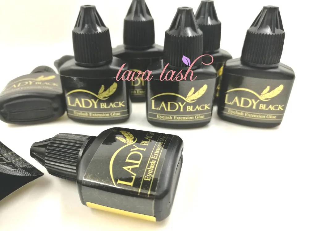 Бесплатная доставка 3 шт./лот клей для наращивания ресниц fast glue lady black eyelash 10