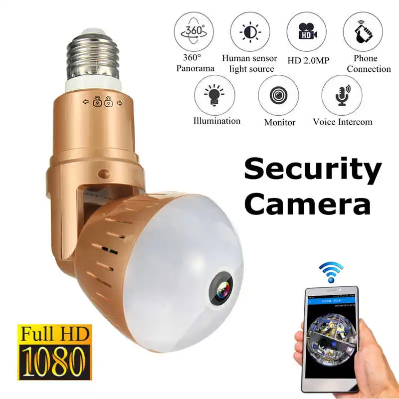 360 градусов 1080P HD панорамный монитор панорамная беспроводная Wi Fi IP