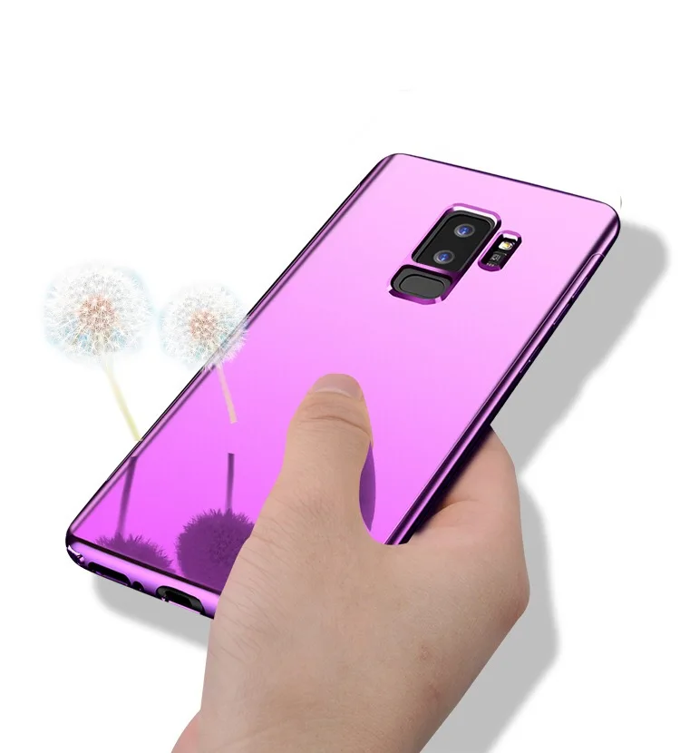 Роскошный зеркальный чехол для S10Samsung Galaxy S8Plus PC + защитный экран из закаленного