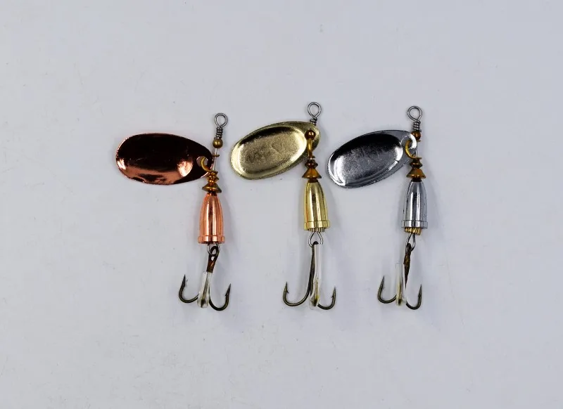 3шт./лот счетчик приманки размер рыболовные снасти вращающихся лопастей воблер