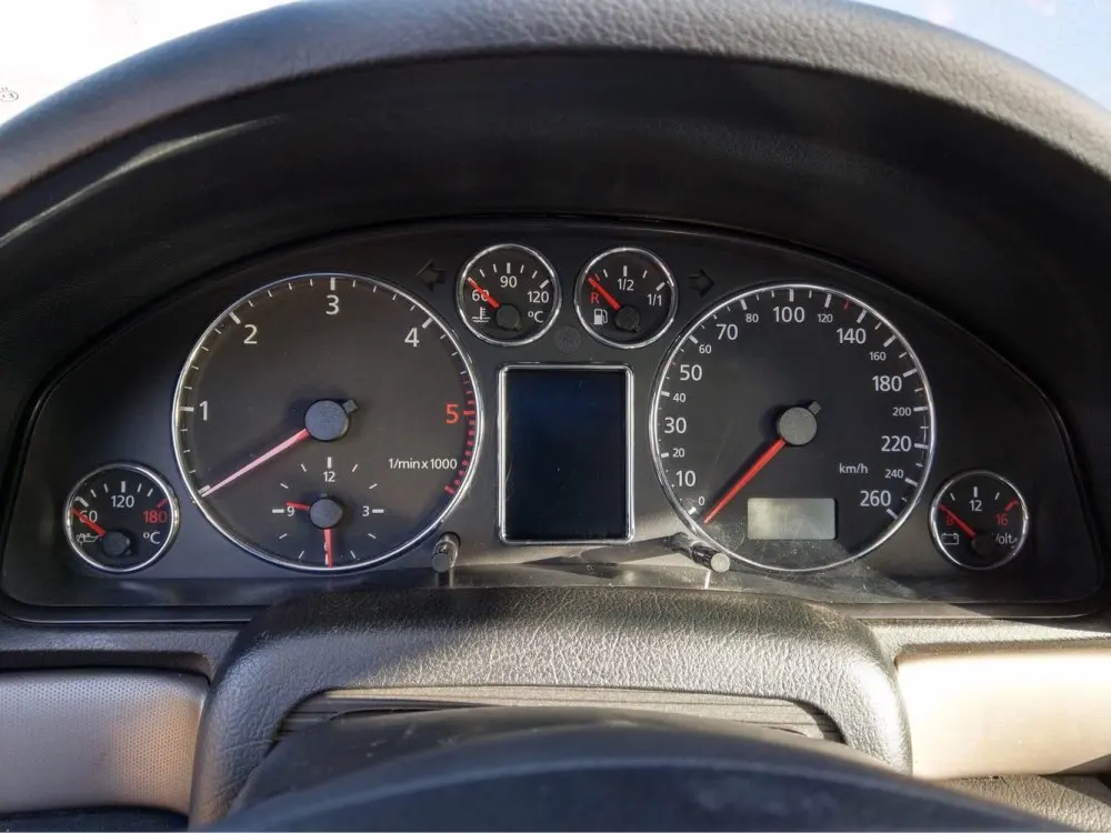 Набор хромированных колец для приборной панели Audi A3 8L|chrome dashboard gauge ring|car styling