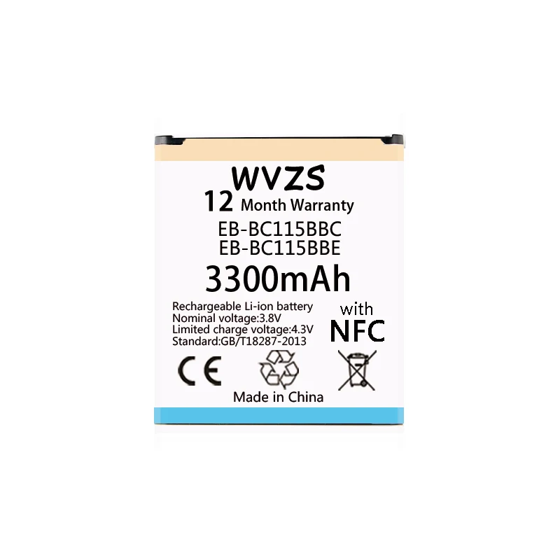 Wvzs 3300 мАч EB BC115BBC батареи для samsung Galaxy K Zoom SM C1116 C1158 C1115 BC115BBE с NFC