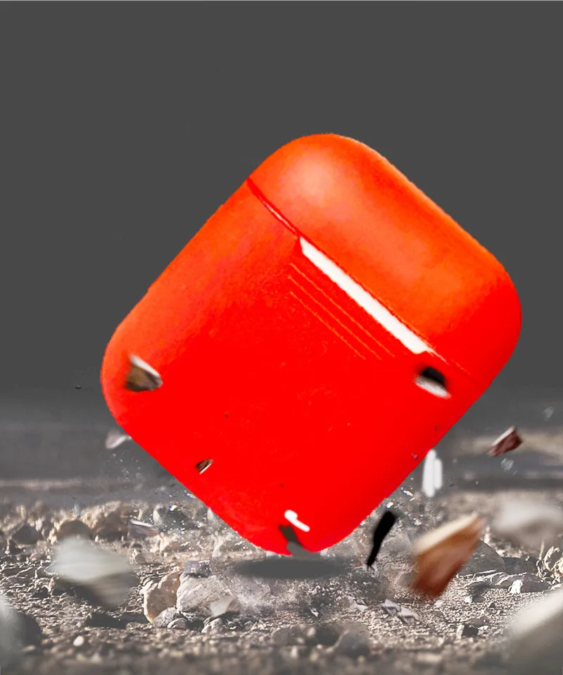 1 шт. Мягкий силиконовый чехол для A ^ pple Airpods ударопрочный наушников AirPods защитный