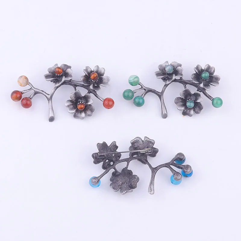 Feelgood винтажное ювелирное изделие модная брошь из натурального камня античный