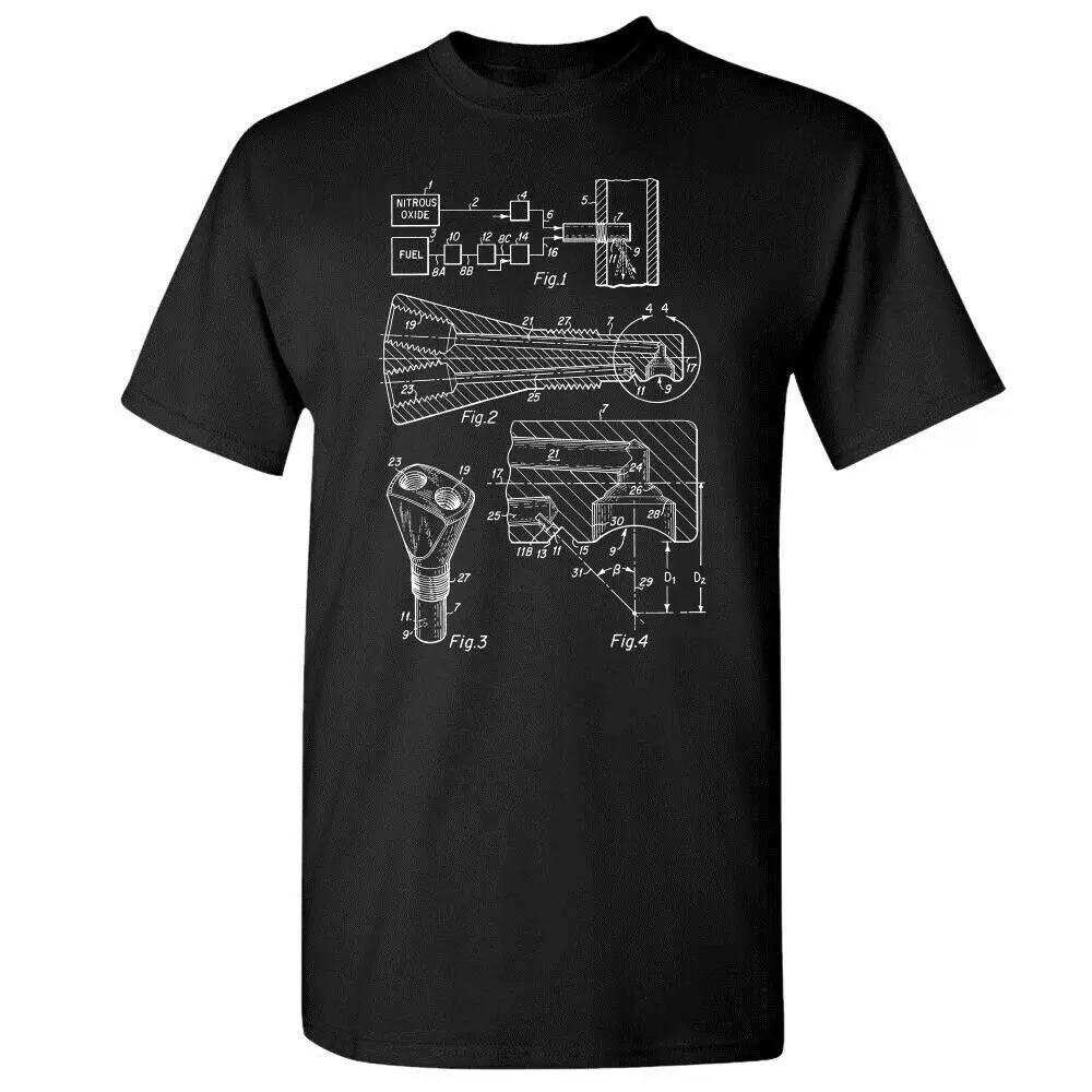 NO2 Форсунка рубашка гонки подарок турбо двигателя автомеханика машинкой |