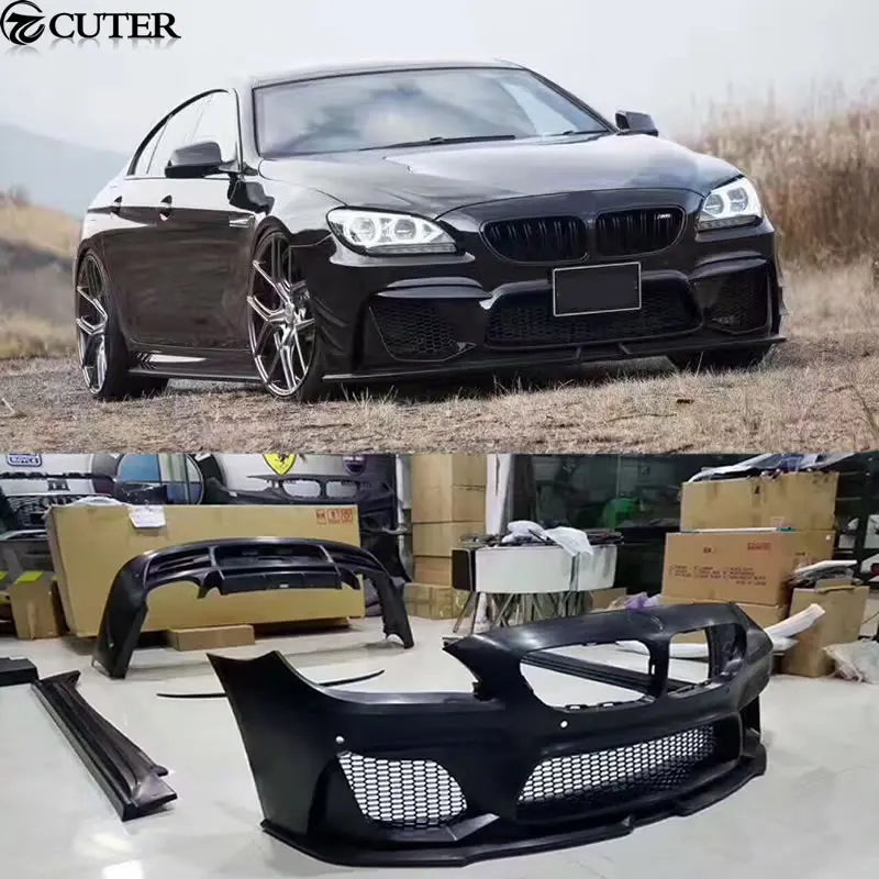 F06 F12 F13 6 Серия WD стиль кузова автомобиля комплект передний бампер задний боковые