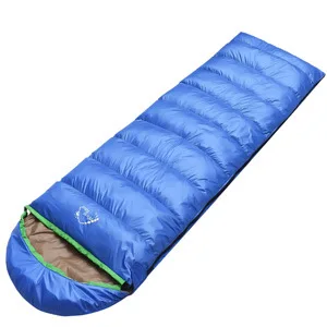 

Outdoor Ultra-Compactable Lightweight adults eider down Sleeping Bag Camping Envelope thickened Sleeping bags with hood conven