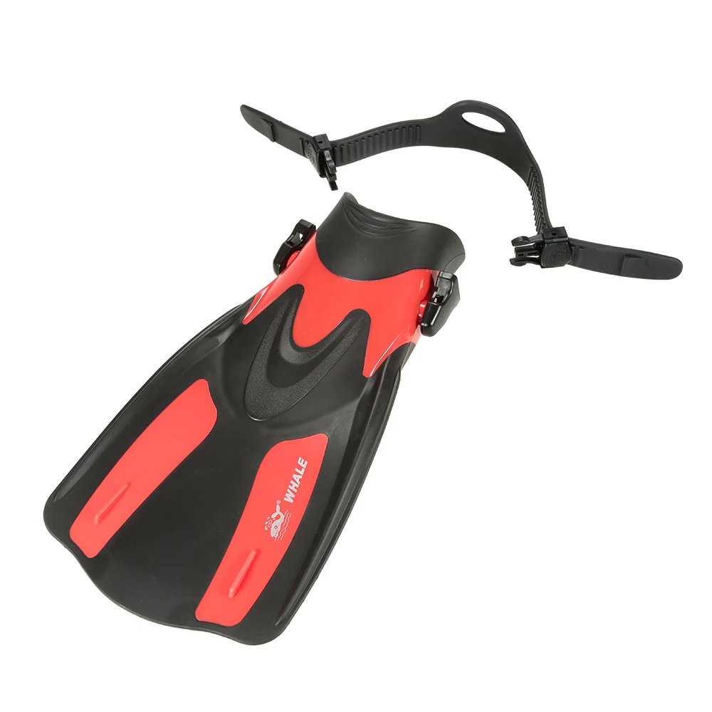 

WHALE Swimming Flippers Adult Short Snorkeling Surfing Neoprene Anti-slip Swim Fins Flippers with Adjustable Heel Water Sports