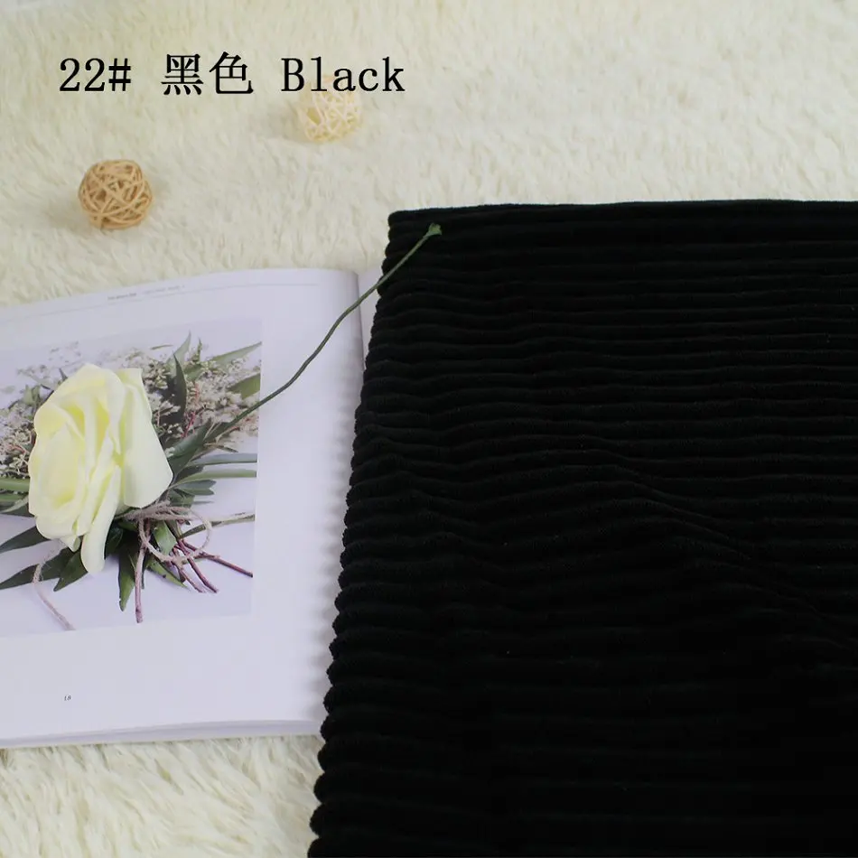 black 150x100 см полоса Добби Вельветовая ткань сплошной цвет для изготовления наволочки для дивана покрытие скатерти diy игрушки шторы мешок материал - Цвет: black
