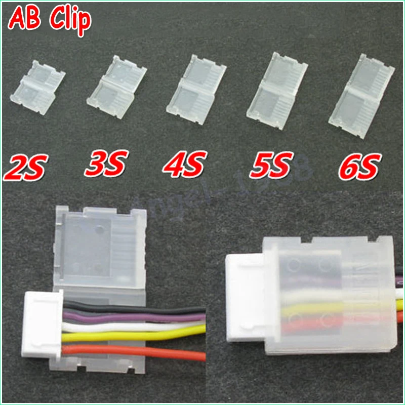 

20pcs/lot 2S 3S 4S 5S 6S JST-XH Balanced head protection Balance Plug Savers AB Clip Dropship