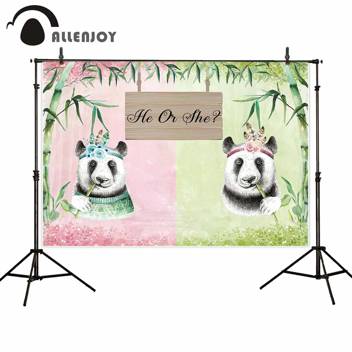 

Раскрывающий фон для фотосъемки Allenjoy, панда, бамбук, вечеринка, фон для фотостудии, Фотофон, фотосессия на заказ