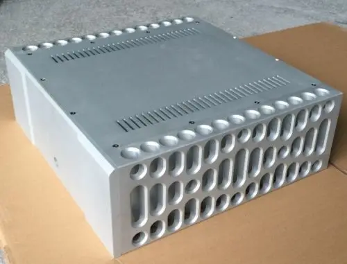Hi-End Смелый стиль CNC алюминиевый корпус усилитель мощности Корпус DIY чехол
