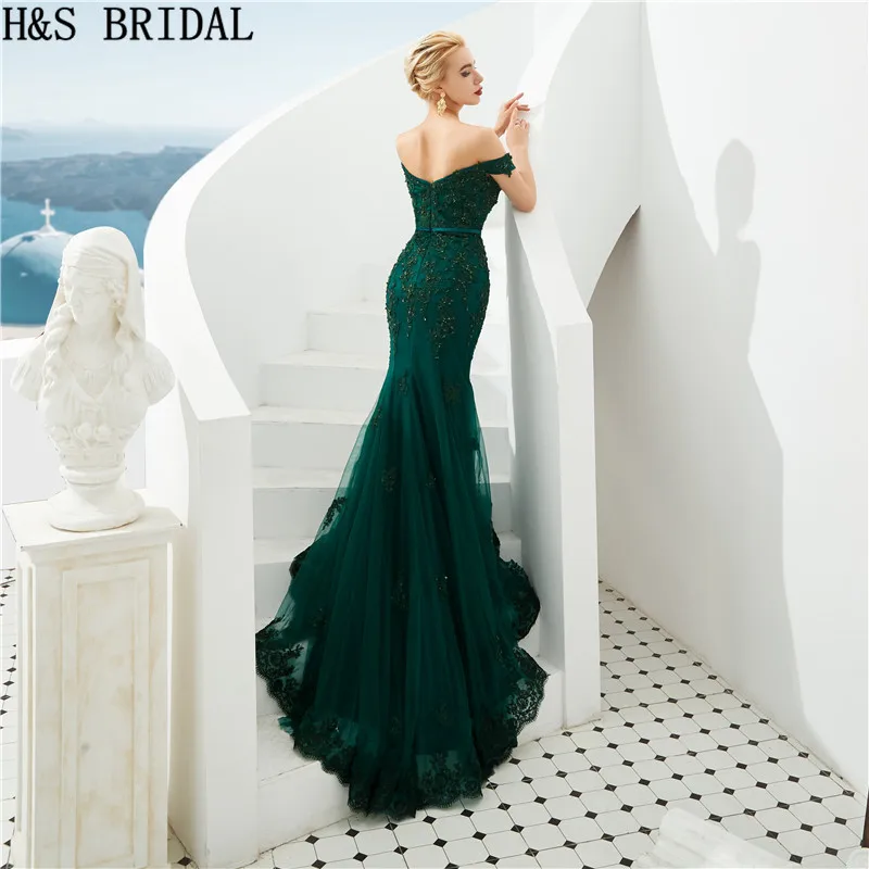 Темно синее с юбкой годе Выпускные платья блестками платье длинное вечернее