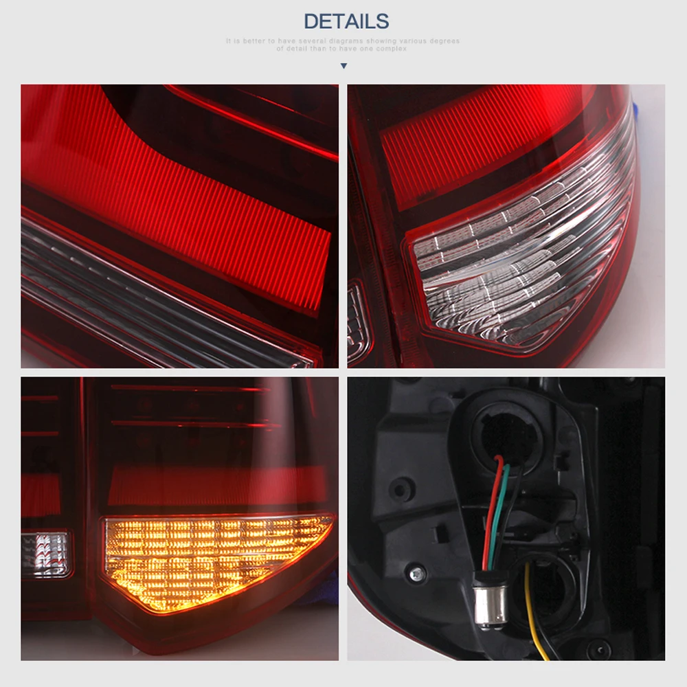 LS светильник светодиодный задний фонарь в сборе для Toyota FORTUNER 2012 2013 2014 2015 дневные