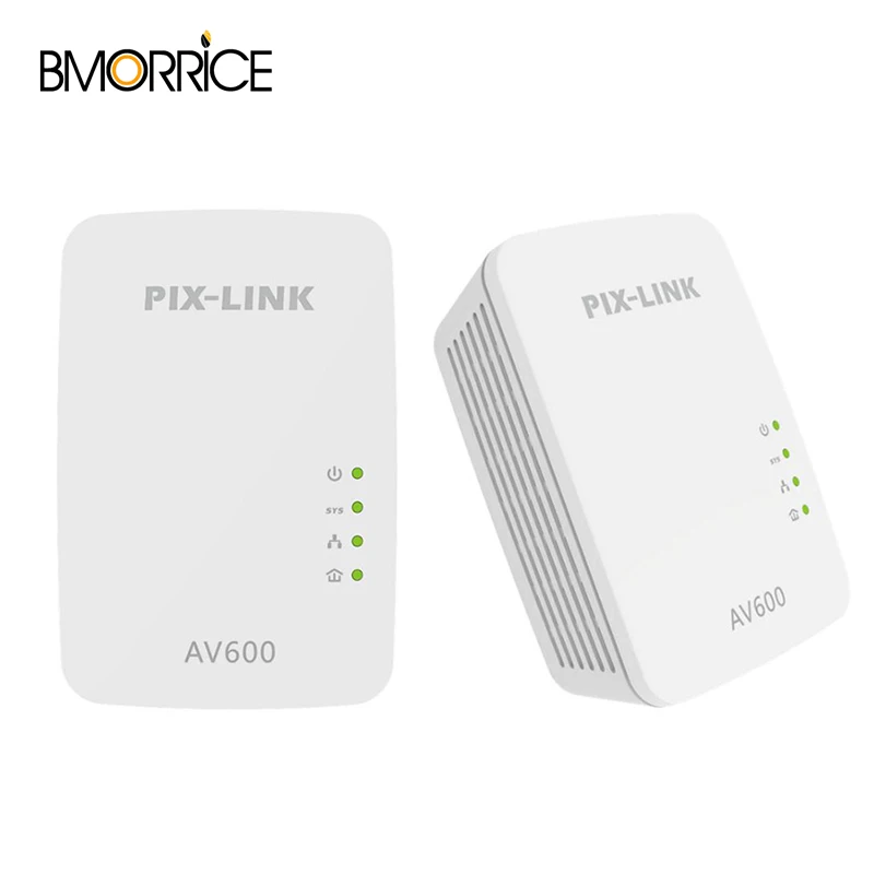 Pix Link для LV PL01A AV600 power line Ethernet Homeplug Adapter Plug & механизм экономии Nano 1 пара|3G/4G роутеры| |