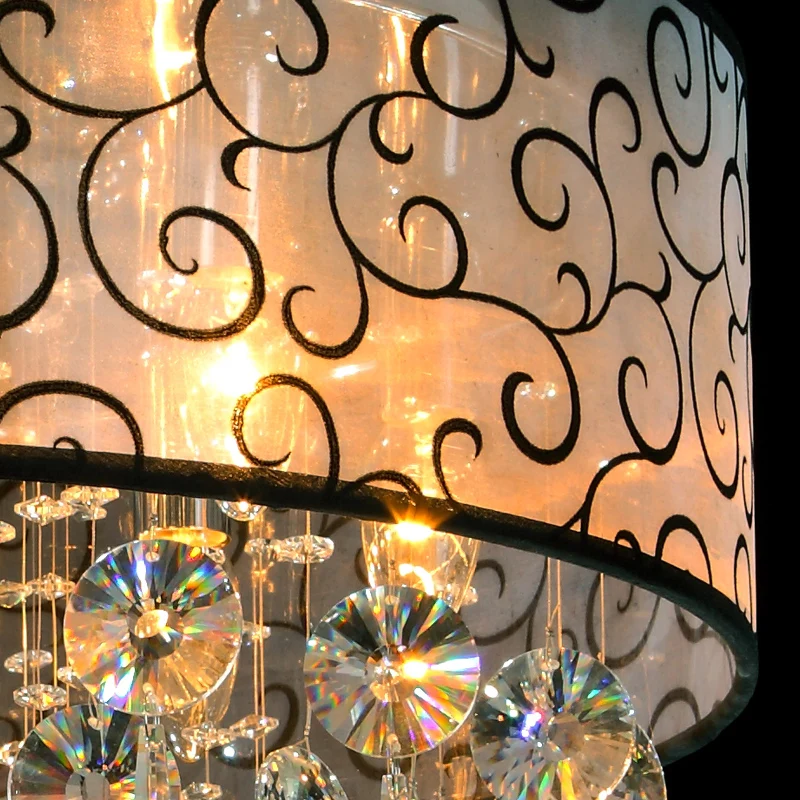 Современные круглые прозрачные кристаллы алюминиевая люстра туфли в роскошном