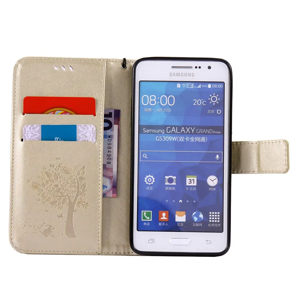 Чехол для Samsung Galaxy Grand Prime G531 H DS G531H G531F кошелек флип-чехол телефона кожаный чехол