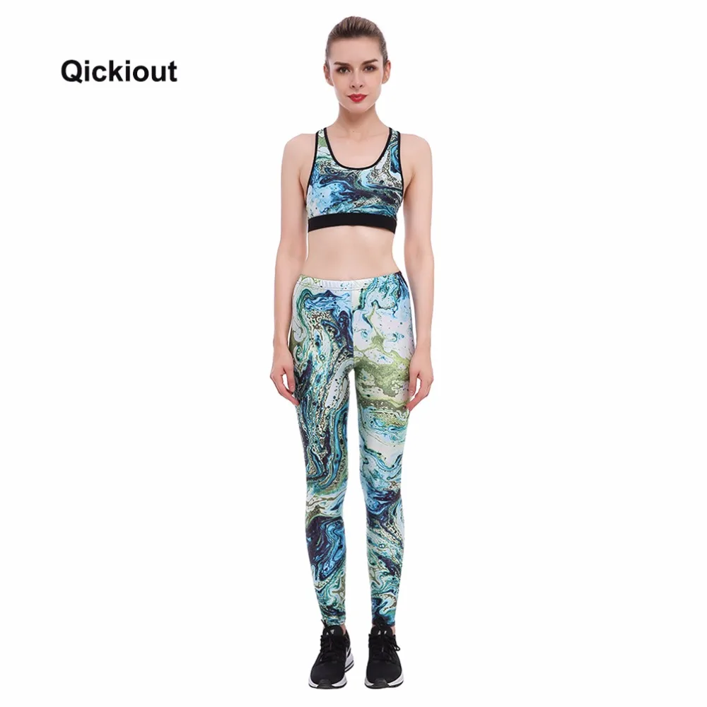 Женский спортивный костюм Qickitout топ на бретельках леггинсы 2 шт.|pants set|set fashionwomen piece