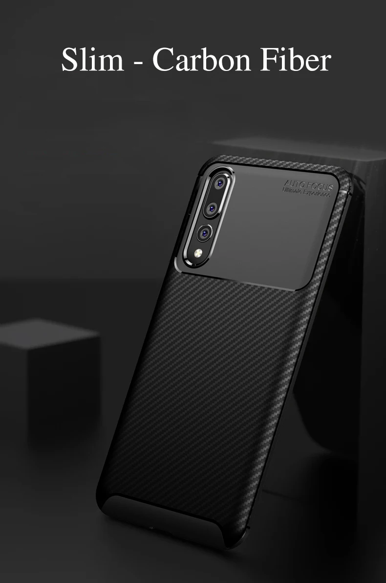 Мягкий силиконовый чехол для huawei P30 P20 P10 mate 20 Pro Lite Nova 3 3i Honor 8x Note 10 Y5 Y6 Prime чехол из углеродного волокна