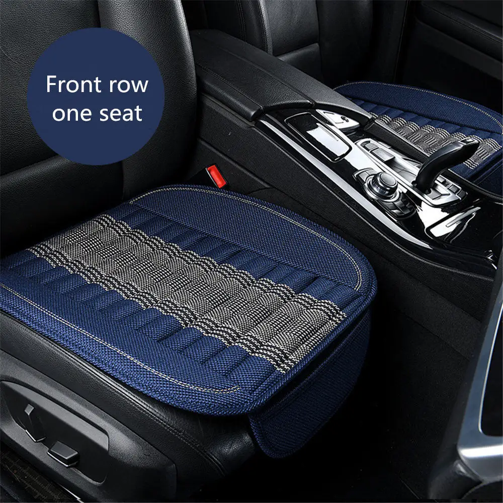 Car Seat Cover Bamboo charcoal flax Cushion Universal Front Rear Back Chair Pad For Renault Scenic Fluence Latitud Kol | Автомобили и