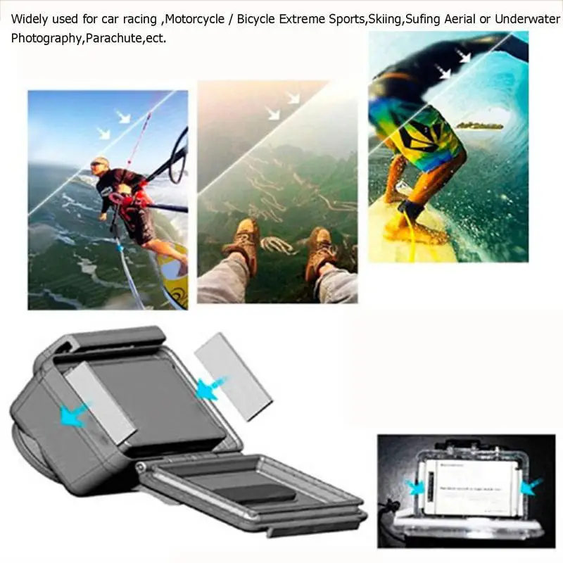 Gosear 12 шт./компл. антизапотевающая противотуманная полоска вкладыши для Go Pro GoPro Hero