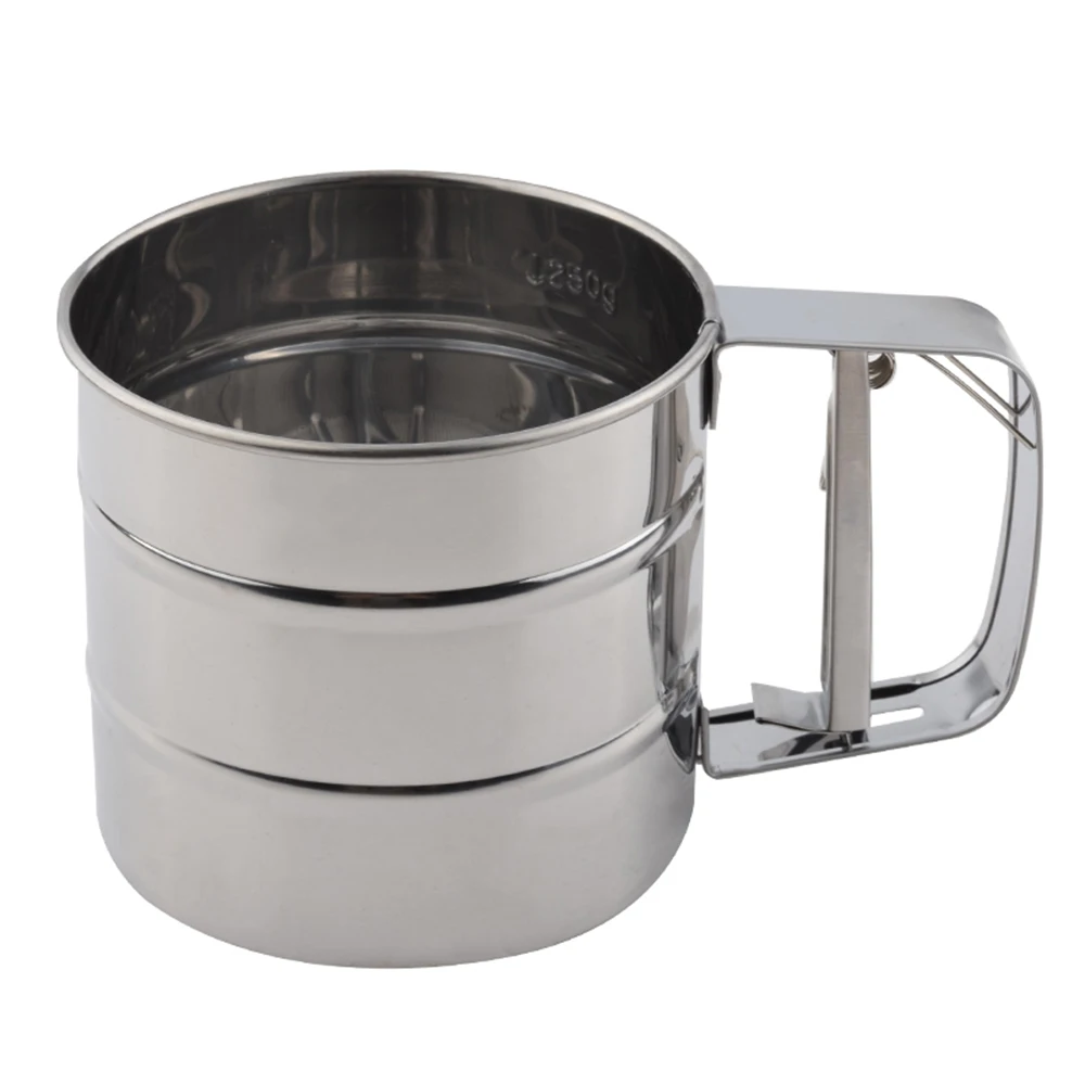 Сито для муки из высококачественной нержавеющей стали|pastry tools|mesh flour sifterflour sifter |