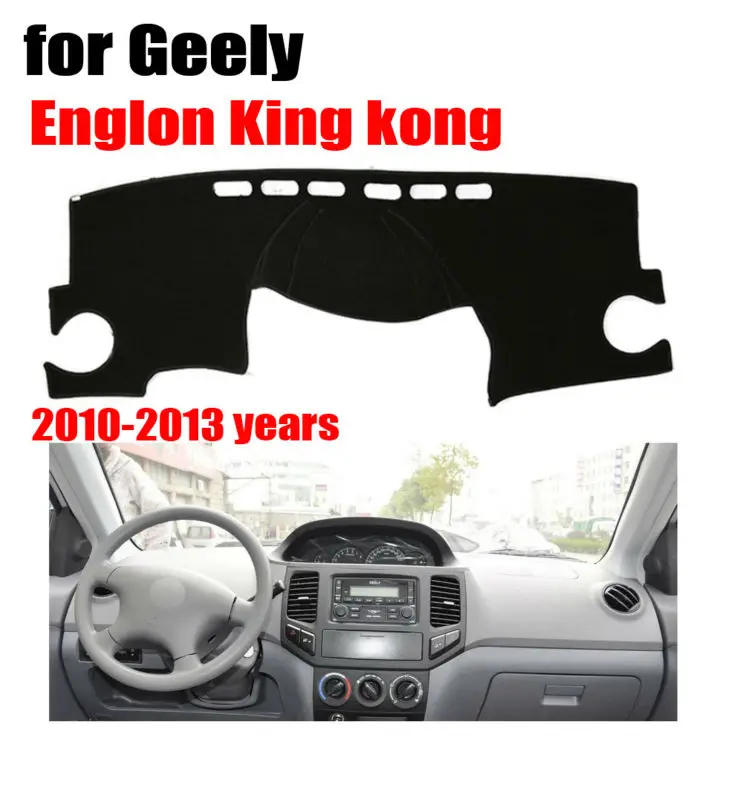 

FUWAYDA Car dashboard covers mat for Geely Englon king kong 2010-2013 Left hand drive dashmat pad dash cover auto dashboard