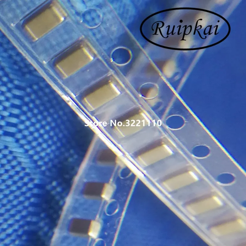 100 шт. 50 В 1800pf 182 К 1.8nf 3216 3.2x1.6 мм допуск 10% SMD толщиной Плёнки Многослойные Керамика