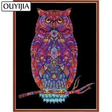 OUYIJIA 5D DIY искусство сова животные алмазная живопись квадратная