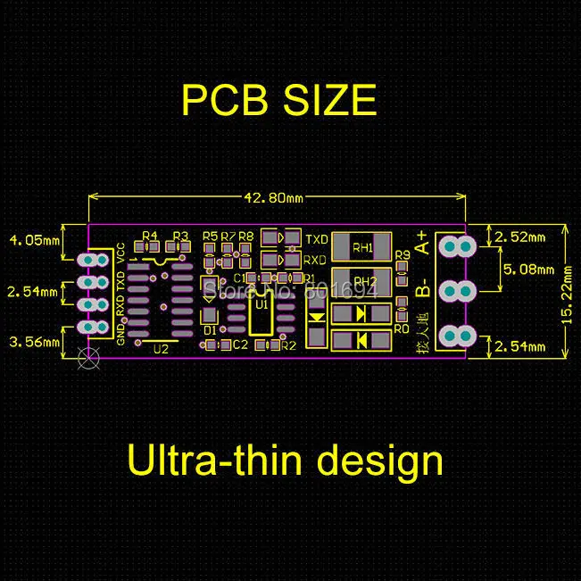 10 шт./лот Модуль управления SCM TTL к RS485 конвертер 485 UART последовательный порт