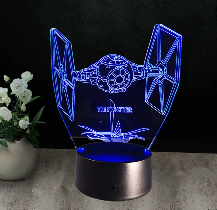 Несколько Звездных Войн LED 3D ночные светильники креативный окружающий свет