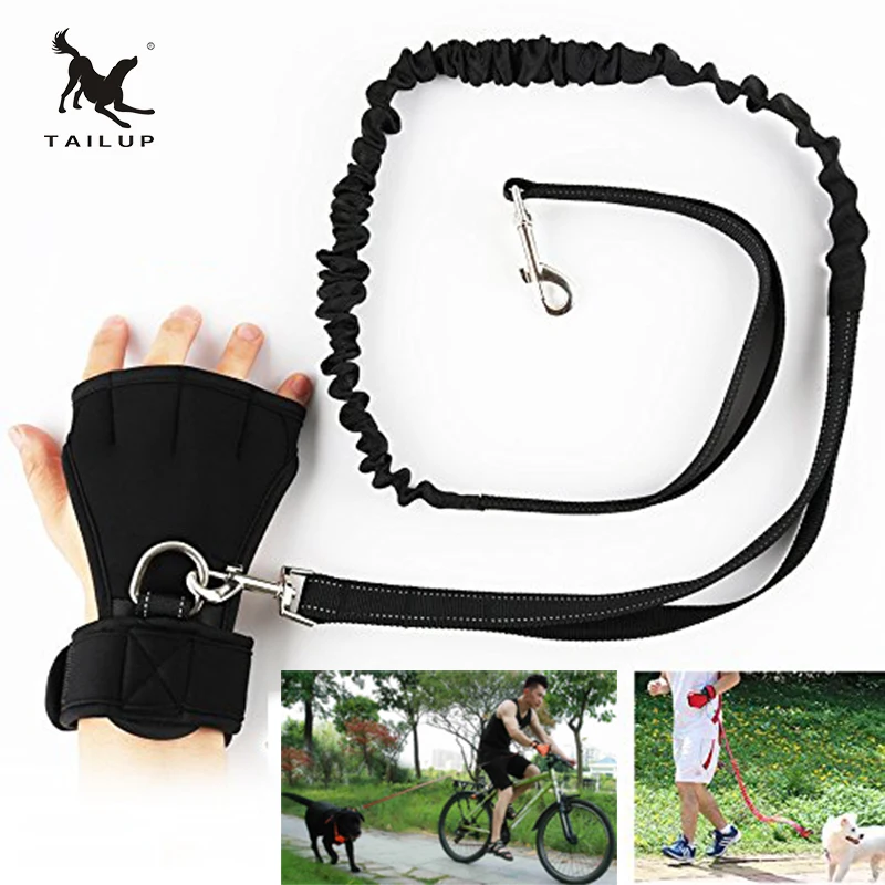 TAILUP Pet Hands Free поводок для собаки набор включает перчатки двухсторонний эластичный пояс взрывозащищенный поводок для бега верховой езды прогулки