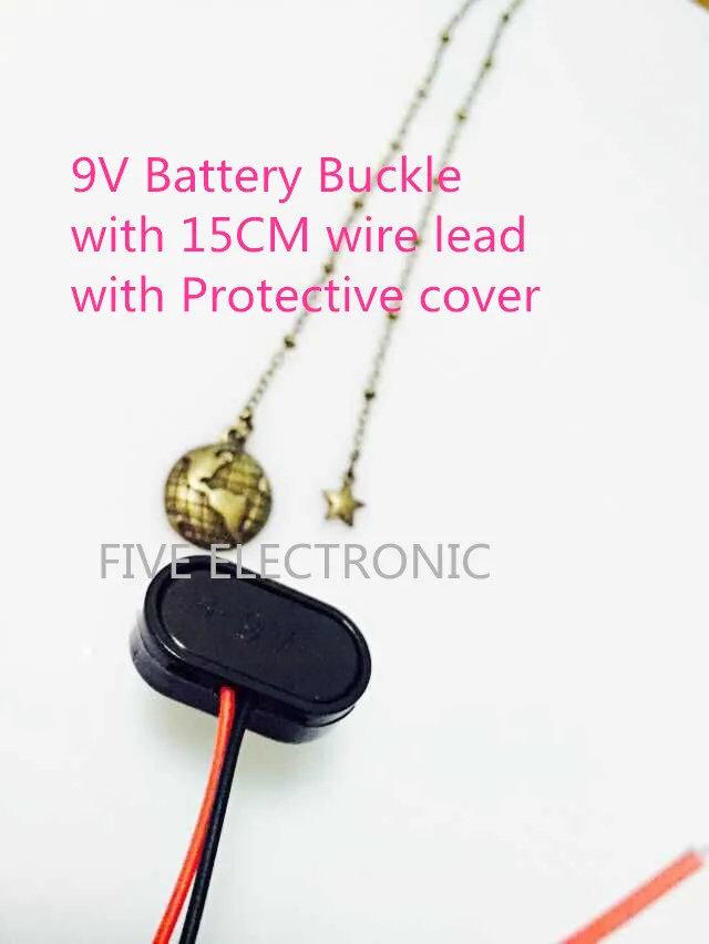Хорошее качество! Соединительная Пряжка для аккумулятора 9 В 15 см проводной