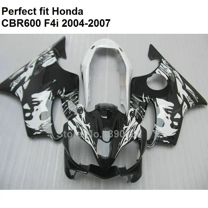100% Обтекатели для Honda CBR 600 F4i 04 05 06 07 комплект обтекателей CBR600F4i 2004 2005 2006 2007 Белый