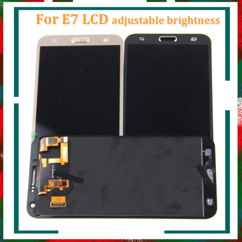 Регулируемый Подсветка для Samsung Galaxy E7 E700 E700F E7000 E7009 сенсорный экран и ЖК дисплей