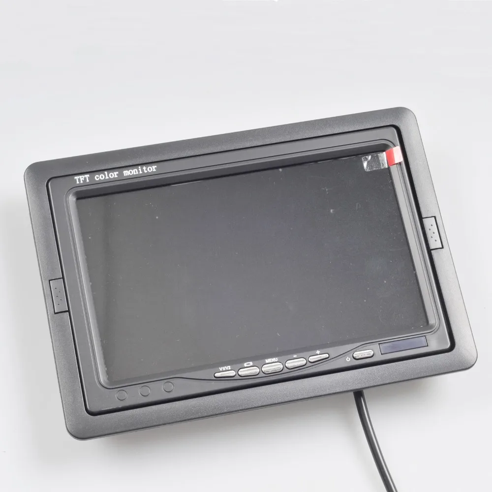 7 дюймов ЖК-дисплей Мониторы Экран 2 RCA видео Вход для автомобиля GPS заднего вида