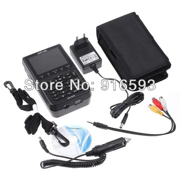 Бесплатная доставка SATLINK WS 6908 DVB S Zoom BlindScan FTA 3 5 дюймов TFT LCD спутниковый Finder