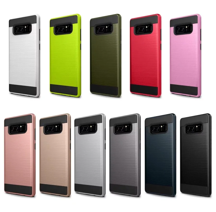 For Samsung Galaxy Note 8 Case SGP armor Antiskid Metal Wiredrawing Fallproof Back Cover note 3 4 5 Smart cover |
