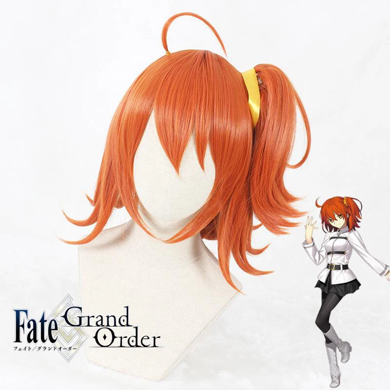Парик для косплея гудако фуджимару рицука FGO Fate Grand Order служащий оранжевый косички