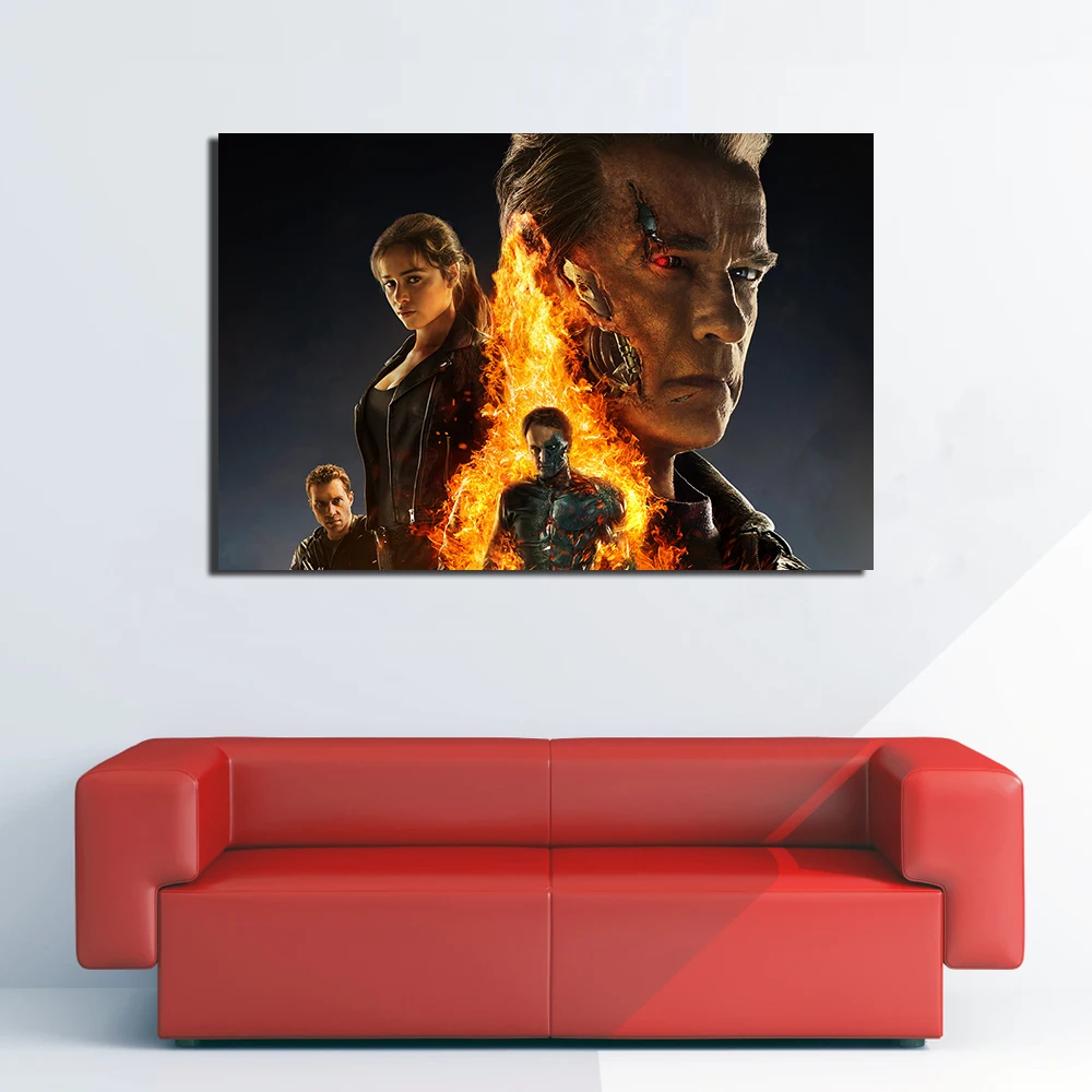 Терминатор Genisys постер фильма холст печать картины для домашнего декора