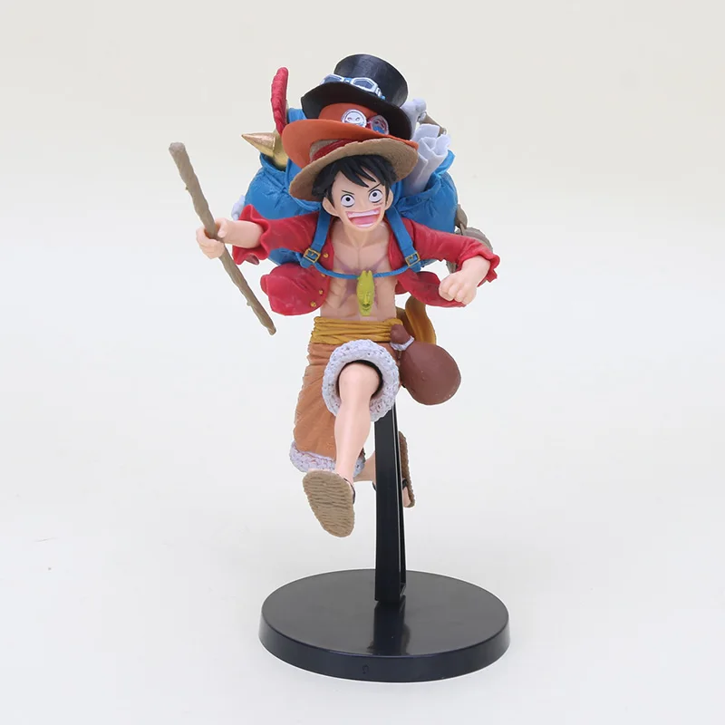 Цельная обезьянка D. Luffy бегущая экшн фигурка игрушки с Sabo & Ace шляпа Кукла