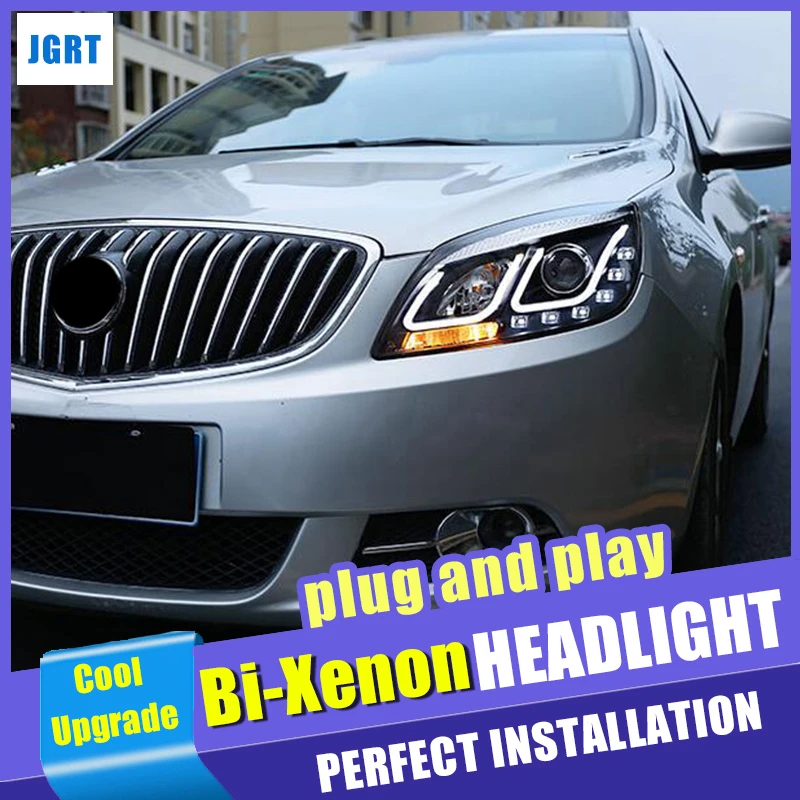 Автостайлинг для Buick Verano комплект фар 12 17 светодиодный ные ДХО фары Hid
