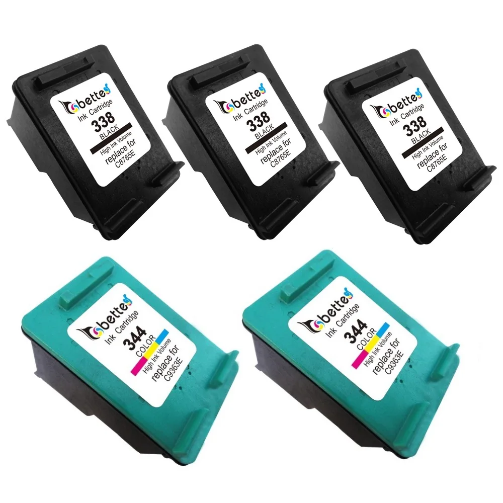 5PK расстояние между HP 338 344 hp Officejet 100 150 H470 H470b H470wf K7100 K7103 K7108 PSC 2355|printer cartridges|cartridge for