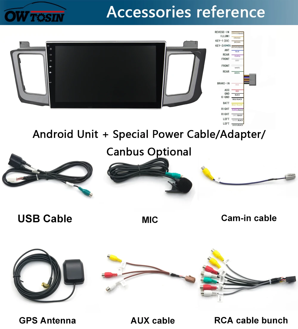 10," ips Android 9,0 8 ядерный 4 Гб+ 64 ГБ Автомобильный мультимедийный плеер для Toyota RAV4 2013 gps Радио CarPlay